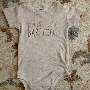 ✨ LIVIN LIFE BAREFOOT small shop bodysuit ✨